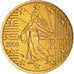 France, 50 Euro Cent, 2000, Paris, BU, MS(65-70), Brass, KM:1287