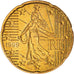 France, 20 Euro Cent, 1999, Paris, BU, MS(65-70), Brass