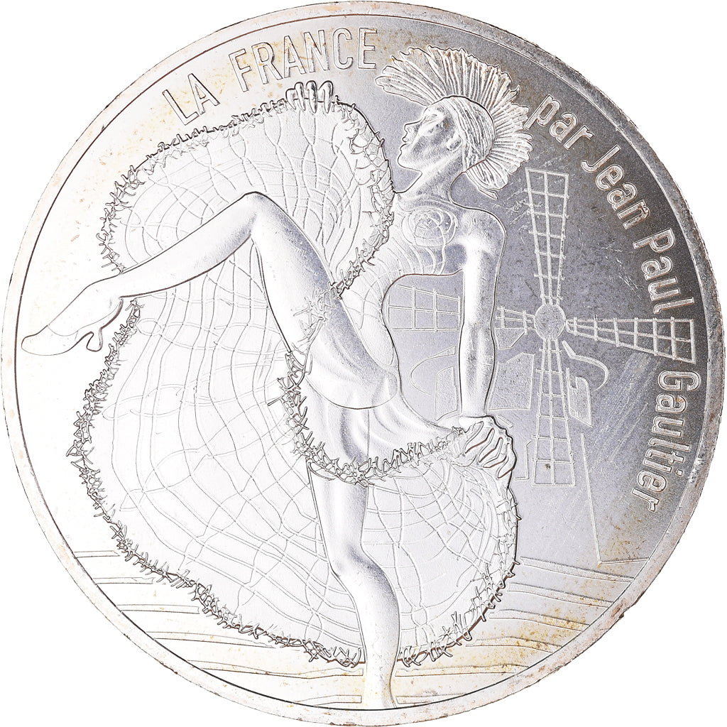 France, 10 Euro, Jean Paul Gaultier, 2017, 1/24, MS(65-70), Silver