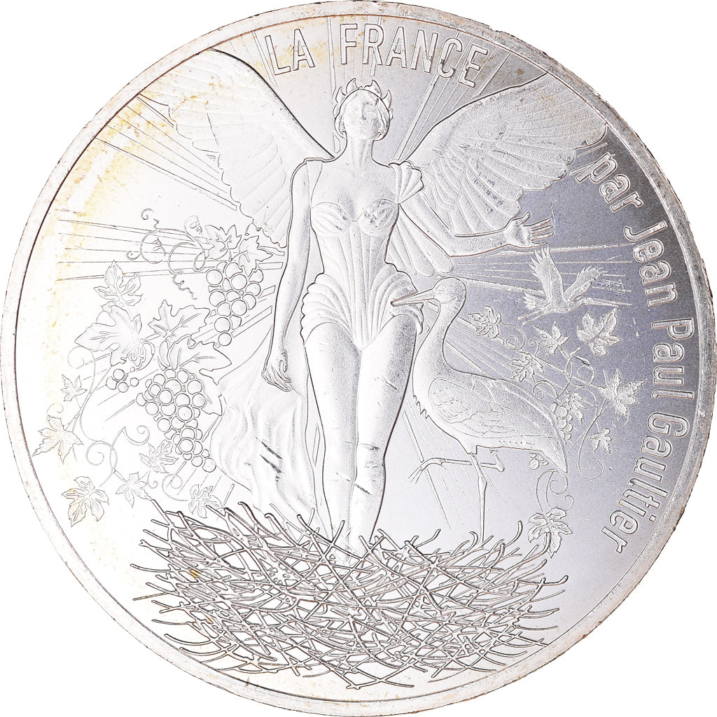 France, 10 Euro, Jean Paul Gaultier, 2017, 2/24, MS(65-70), Silver