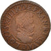 Coin, France, Louis XIII, Double tournois, buste enfantin au col fraisé, Double