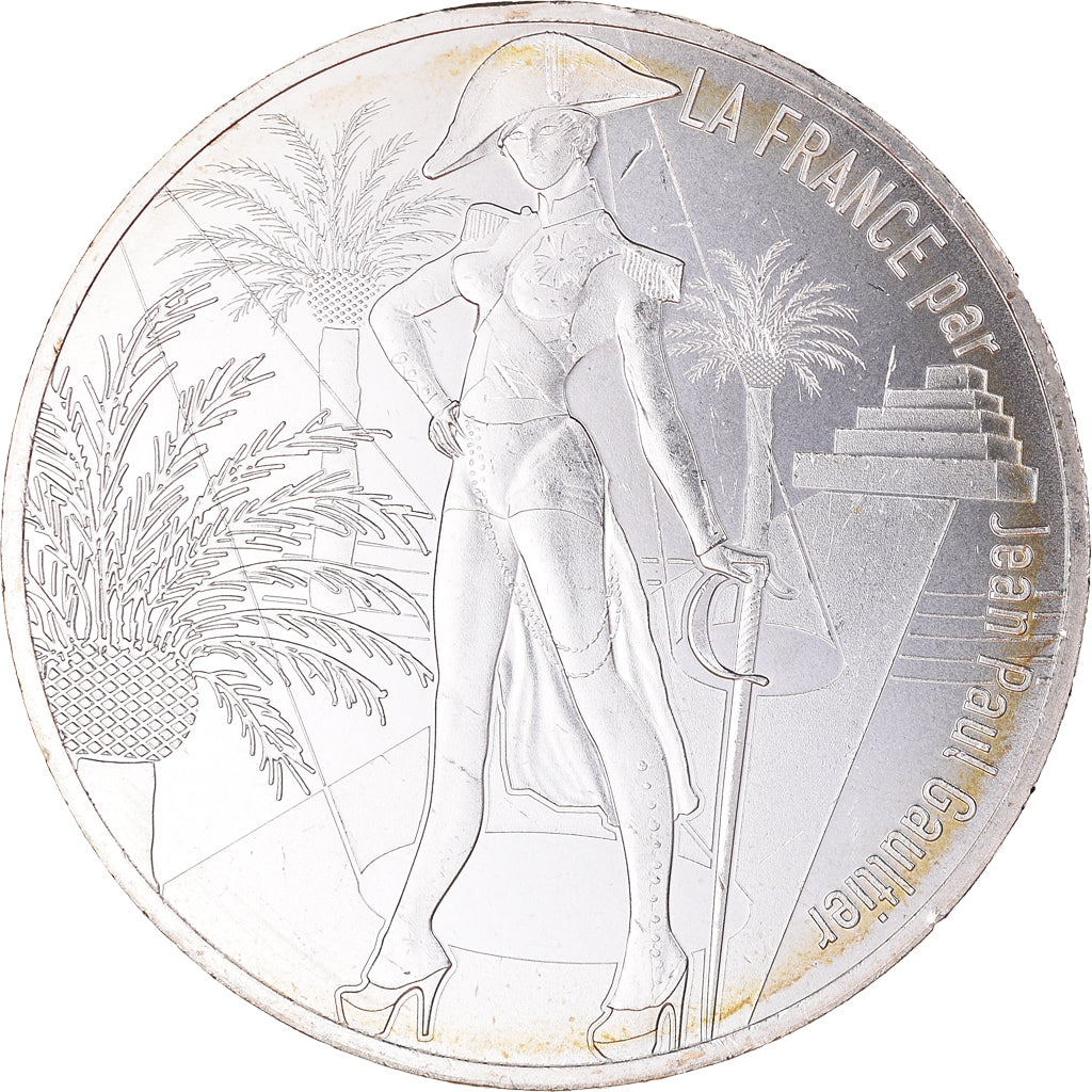 France, 10 Euro, Jean Paul Gaultier, 2017, 5/24, MS(65-70), Silver