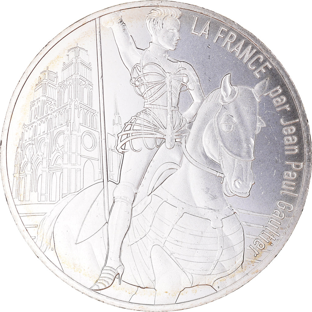 France, 10 Euro, Jean Paul Gaultier, 2017, 6/24, MS(65-70), Silver