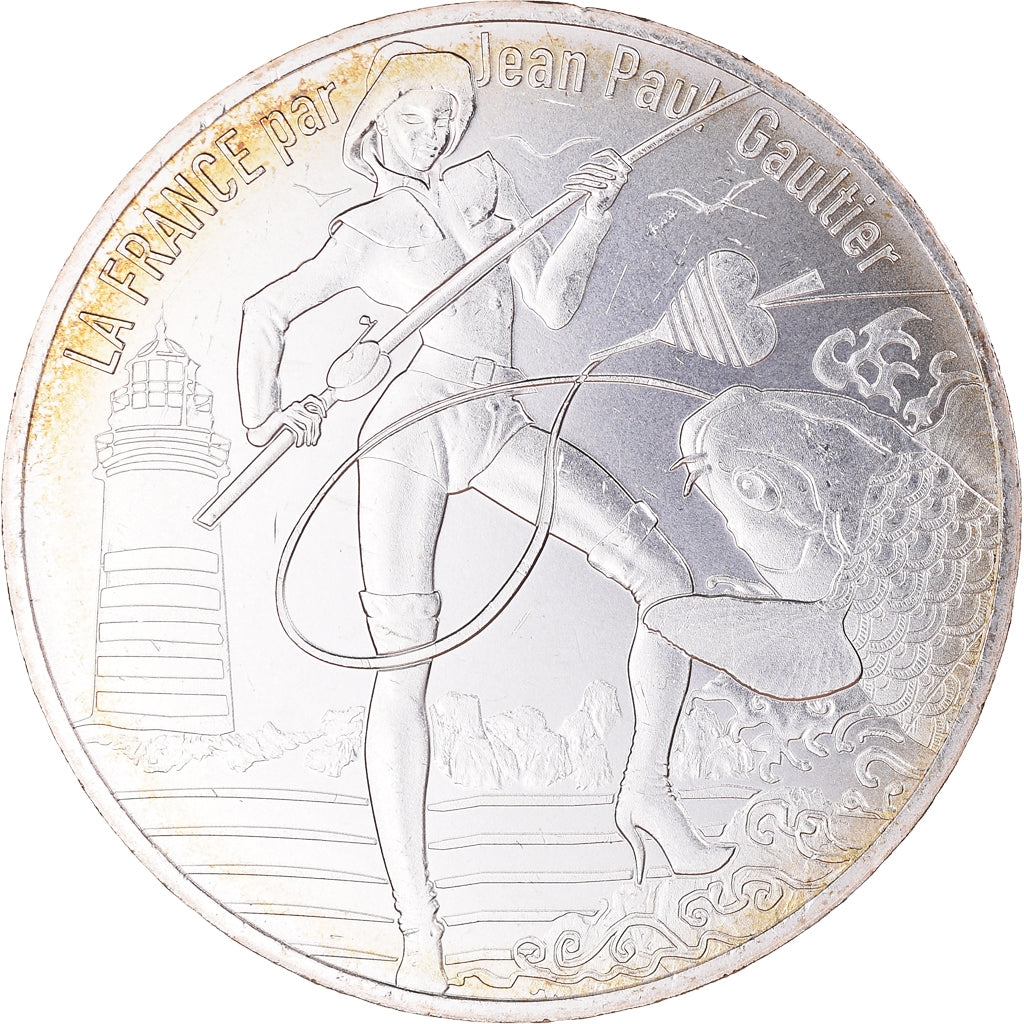 France, 10 Euro, Jean Paul Gaultier, 2017, 9/24, MS(65-70), Silver