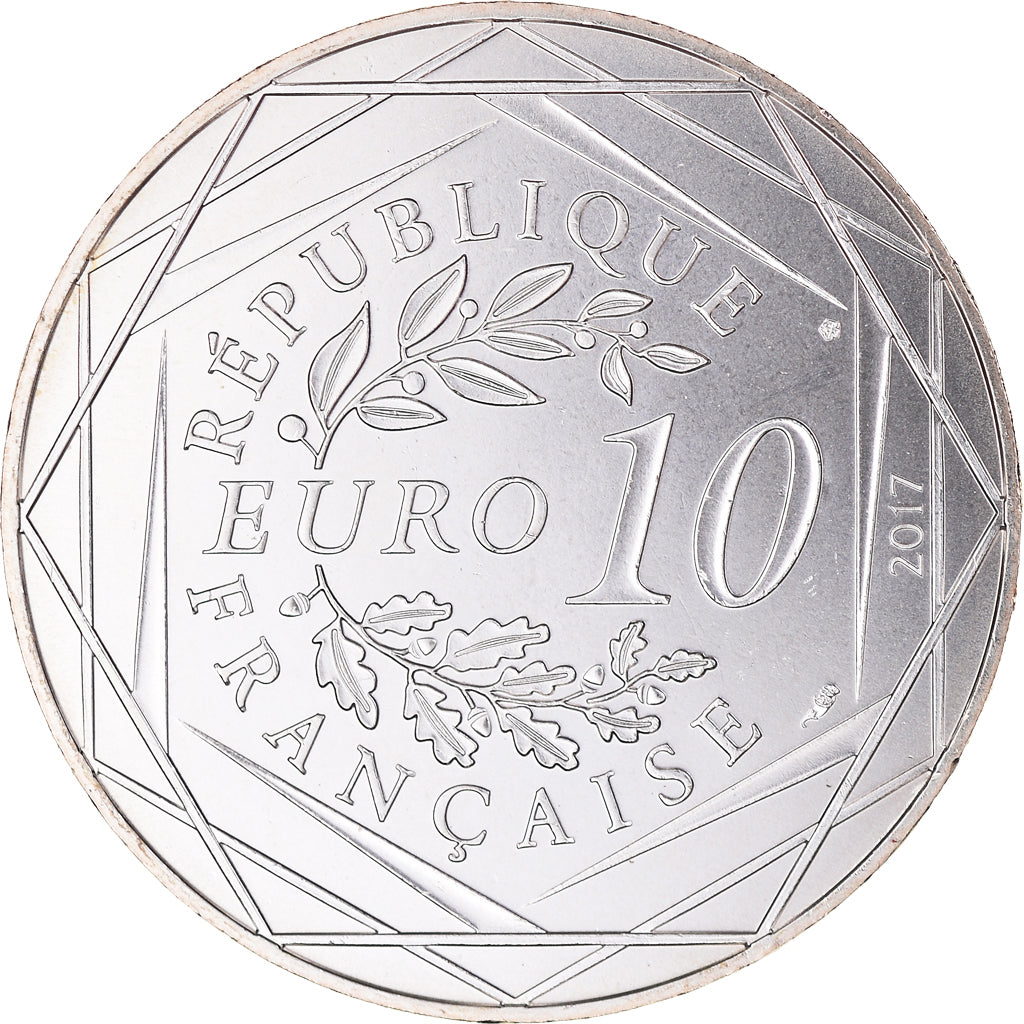 Frankreich, 10 Euro, Jean Paul Gaultier, 2017, 11/24, STGL, Silber