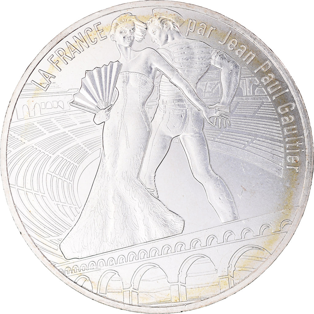 France, 10 Euro, Jean Paul Gaultier, 2017, 12/24, FDC, Argent