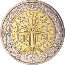 Francia, 2 Euro, 1999, Paris, BU, FDC, Bi-metallico, KM:1289