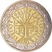 France, 2 Euro, 1999, Paris, BU, MS(65-70), Bi-Metallic, KM:1289