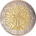 France, 2 Euro, 1999, Paris, BU, MS(65-70), Bi-Metallic, KM:1289
