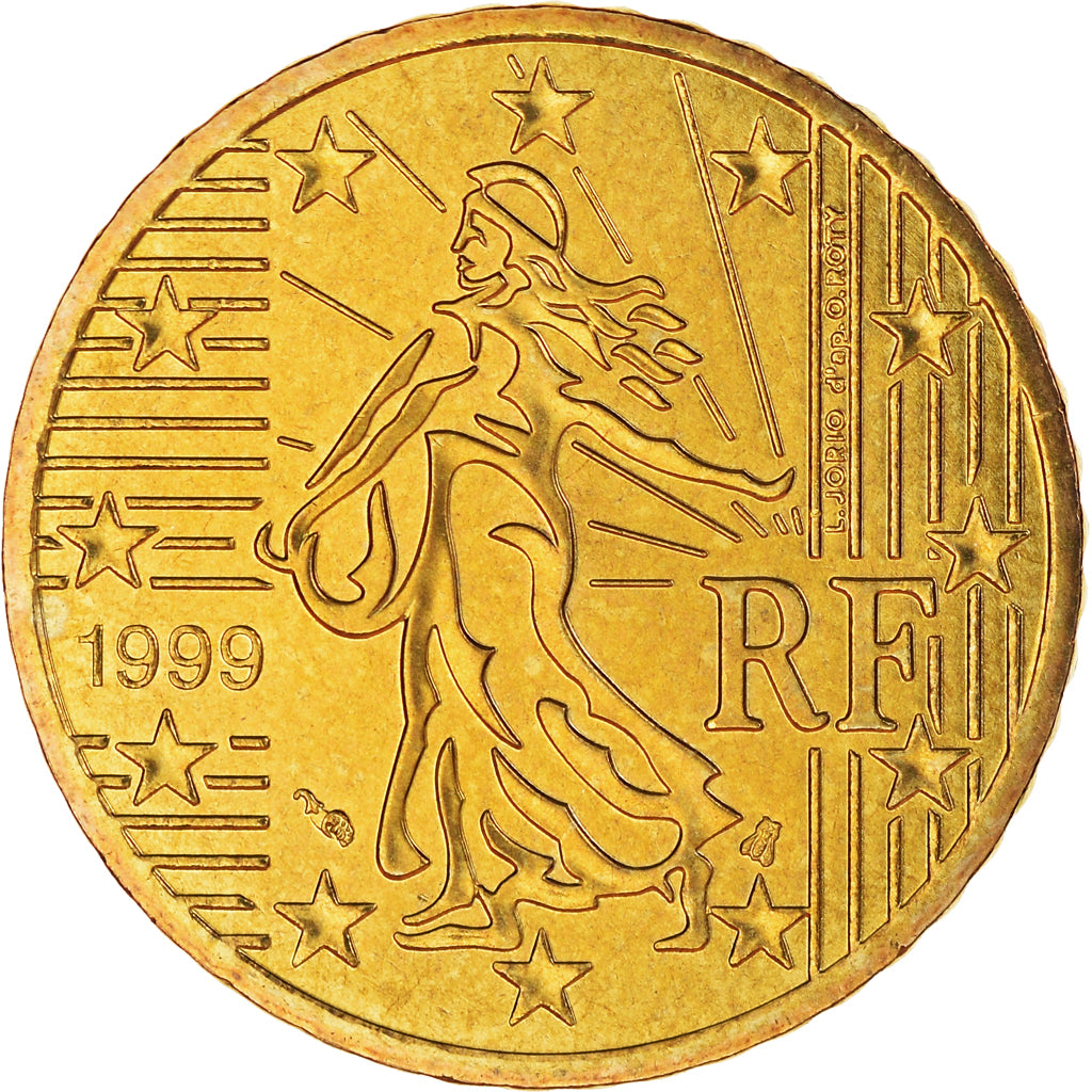 Francia, 50 Euro Cent, 1999, Paris, BU, FDC, Ottone, KM:1287