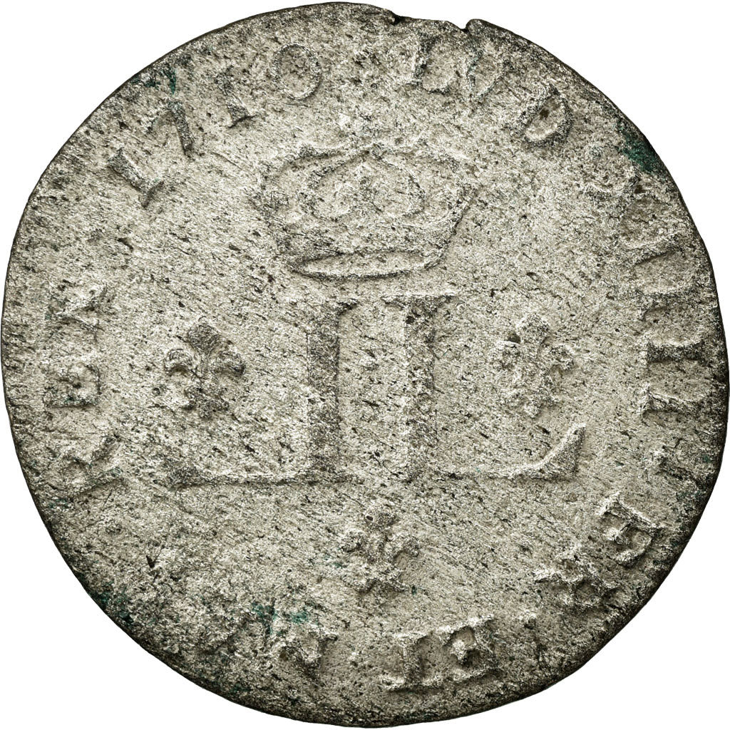 Münze, Frankreich, Louis XIV, XXX Deniers aux 2 L couronnés, 30 Deniers, 1710