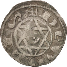 Francia, Philip II (1180-1223), Denarius, Deols, BC+, Plata, Duplessy:178