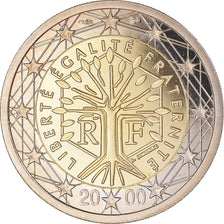 France, 2 Euro, 2000, Paris, Proof / BE, MS(65-70), Bi-Metallic, KM:1289