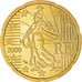Francja, 20 Euro Cent, 2000, Paris, Proof / BE, MS(65-70), Mosiądz, Gadoury:5.