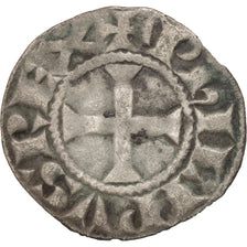 Philip III (1270-1285), Denier Tournois, BC+, Vellón, Duplessy:204