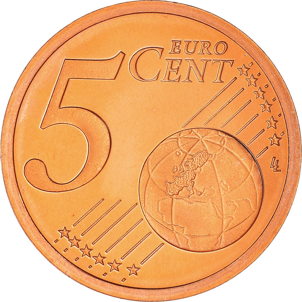 Francia, 5 Euro Cent, 2000, Paris, Proof / BE, FDC, Cobre chapado en acero