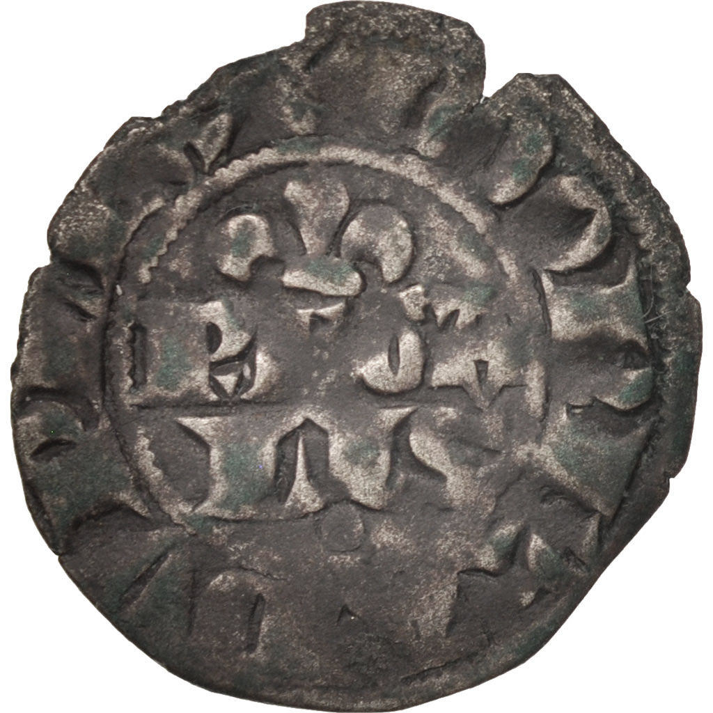 Philip IV (1285-1314), Double Parisis, VF(30-35), Billon, Duplessy:227B