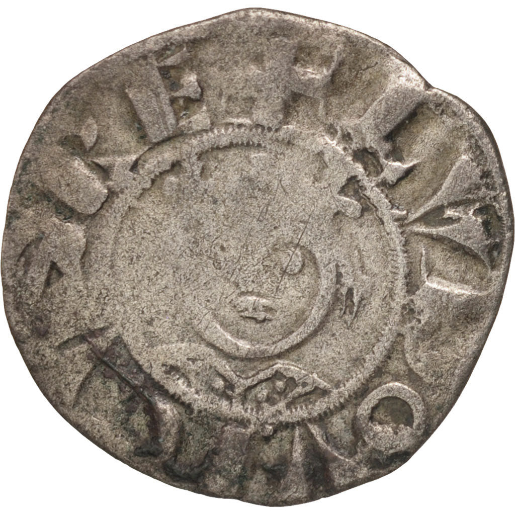 Louis VII (1137-1180), Denarius, Laon, VF(20-25), Silver, Duplessy:157