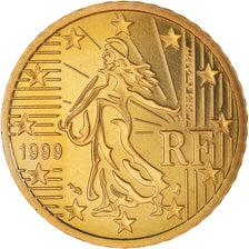 France, 50 Euro Cent, 1999, Paris, Proof / BE, MS(65-70), Brass, KM:1287