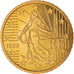 França, 50 Euro Cent, 1999, Paris, Proof / BE, MS(65-70), Latão, KM:1287