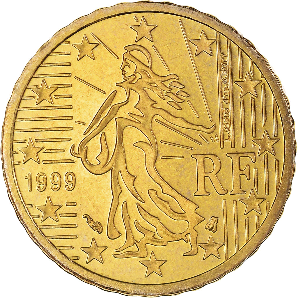 Francia, 10 Euro Cent, 1999, Paris, Proof / BE, FDC, Ottone, Gadoury:4., KM:1285