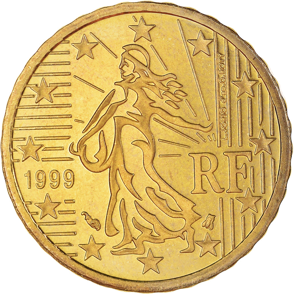 Francia, 10 Euro Cent, 1999, Paris, Proof / BE, FDC, Ottone, Gadoury:4., KM:1285