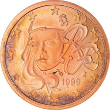 France, 5 Euro Cent, 1999, Paris, Proof / BE, FDC, Cuivre plaqué acier