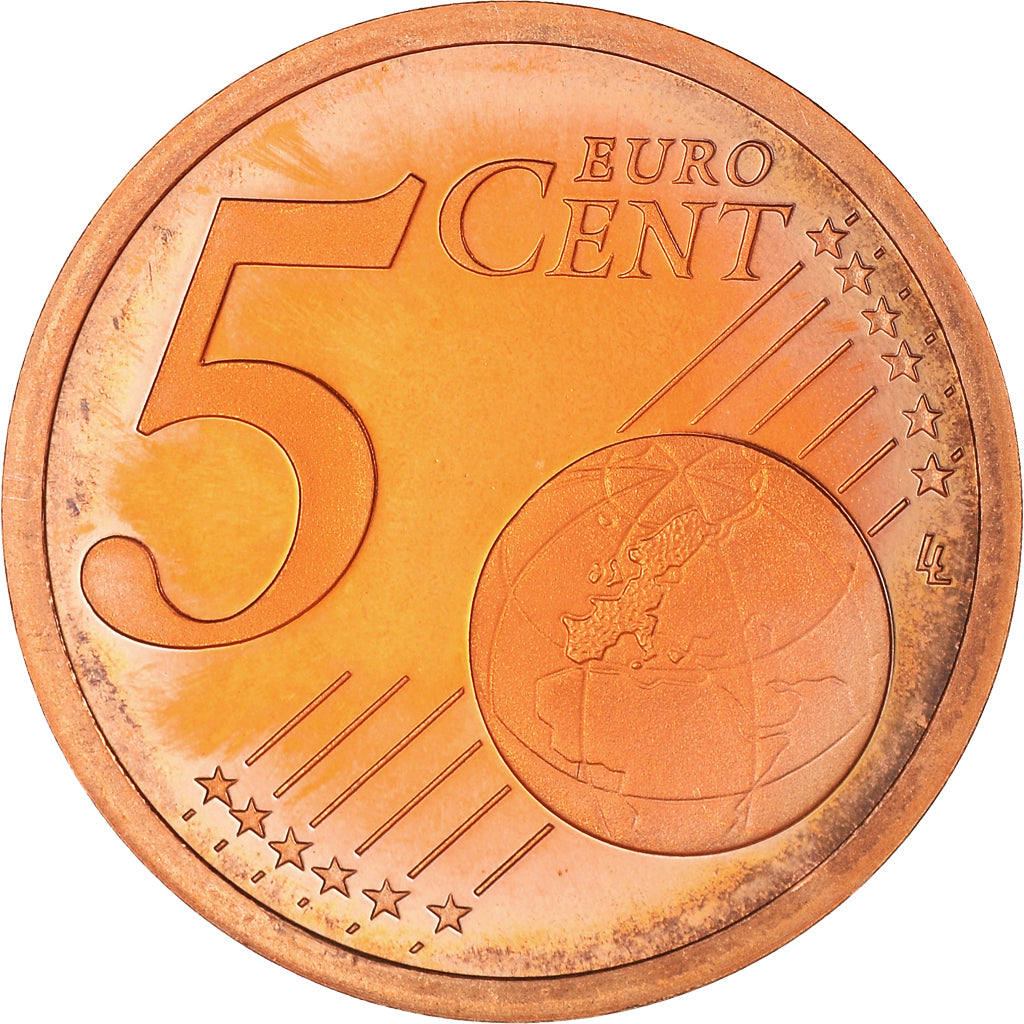 France, 5 Euro Cent, 1999, Paris, Proof / BE, FDC, Cuivre plaqué acier