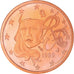 França, 2 Euro Cent, 1999, Paris, Proof / BE, MS(65-70), Aço Cromado a Cobre