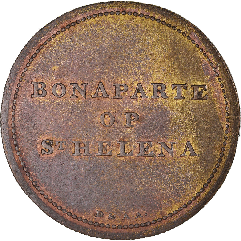 Netherlands, Token, Napoléon, Bonaparte op St Helena, History, AU(50-53)
