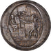Moneda, Francia, Monneron de 5 Sols, 1792, Birmingham, BC+, Bronce plateado