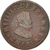 Henri IV, Double Tournois, 1599, Paris, VF(20-25), Copper, Sombart:4184