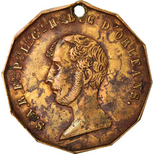 France, Medal, Mort du Duc Ferdinand-Philippe d'Orléans, 1842, VF(30-35)