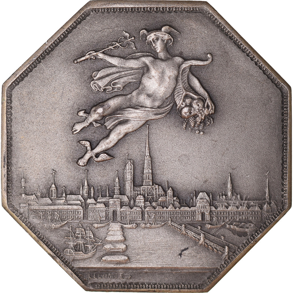 France, Token, Chambre de Commerce de Rouen, Business & industry, 1802, Lecomte