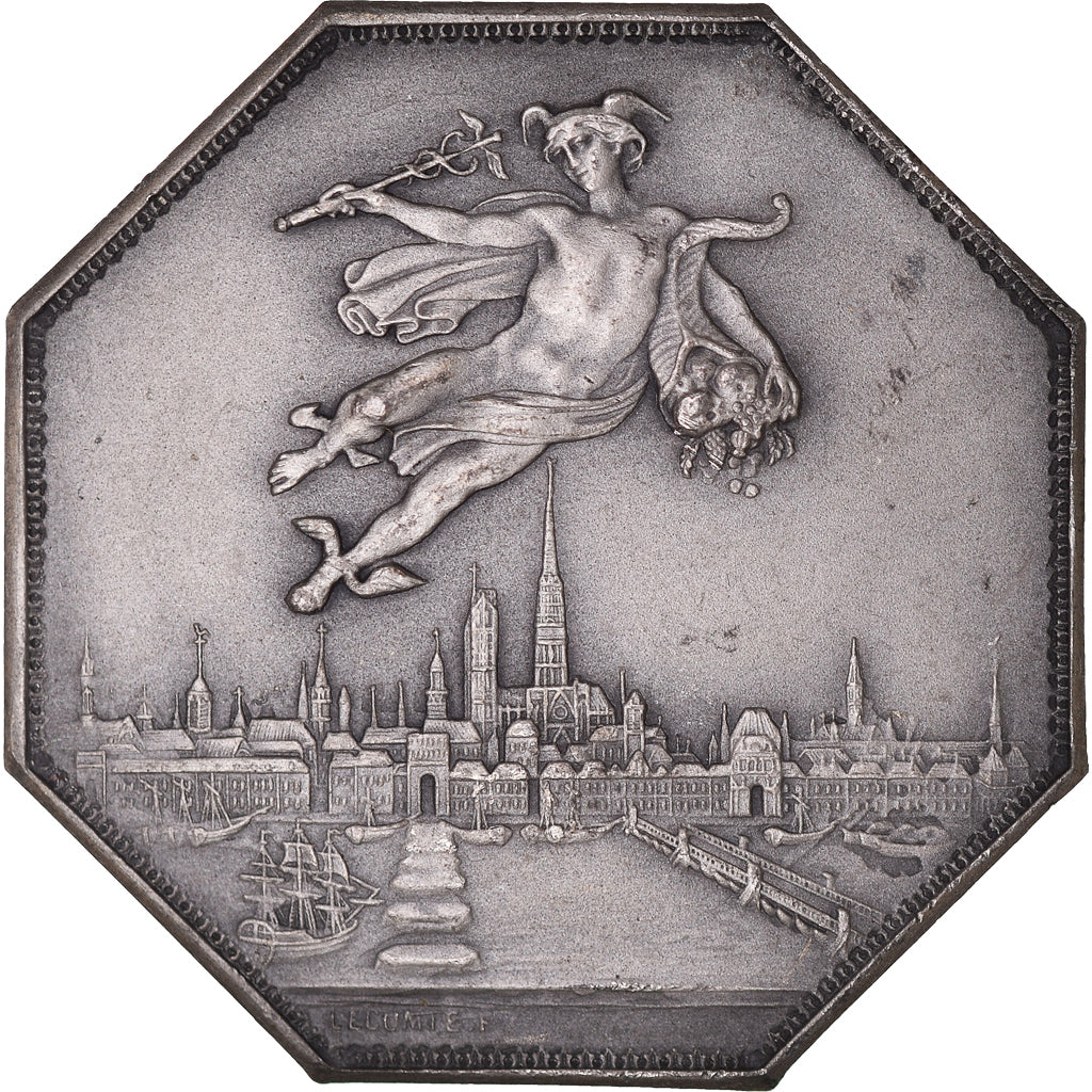 France, Token, Chambre de Commerce de Rouen, Business & industry, 1802, Lecomte