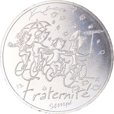 France, 10 Euro, Fraternité Automne Sempé, 2014, Paris, MS(64), Silver