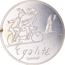France, 10 Euro, 2014, Sempé Égalité Hiver, SUP+, Argent, Gadoury:EU718