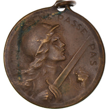 Francia, medalla, Verdun , On ne passe pas, WAR, 1916, Vernier, MBC+, Bronce
