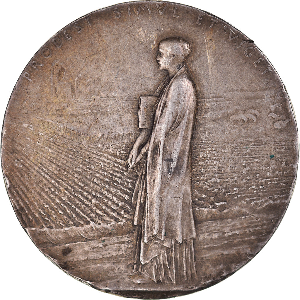 Francja, medal, Compagnie des Agents de Change de Lille, 1902, O.Roty