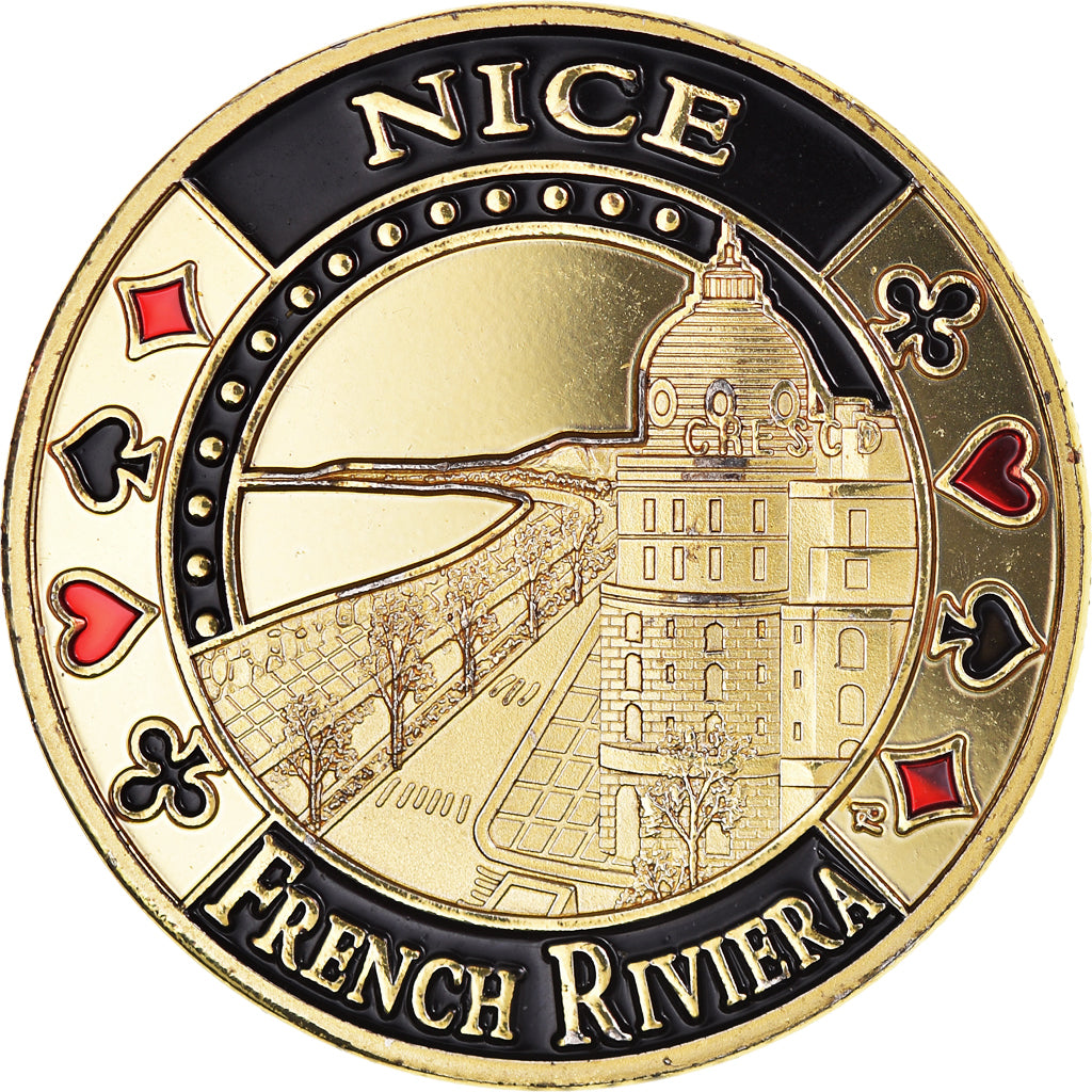Francia, zeton, Jetón turístico, Côte d'Azur - Nice - French Riviera