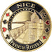 Francia, zeton, Jetón turístico, Côte d'Azur - Nice - French Riviera