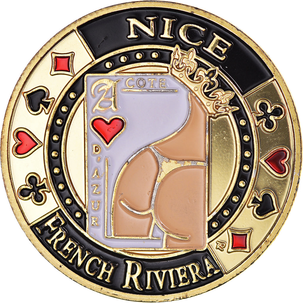 Francia, zeton, Jetón turístico, Côte d'Azur - Nice - French Riviera