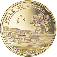Francia, zeton, Jetón turístico, Cannes, Ville du Cinéma, EBC, Aluminio y