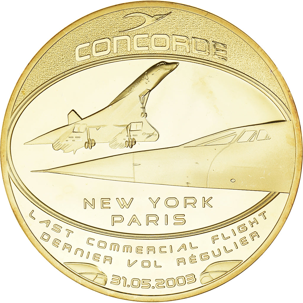 France, Médaille, Adieu au Concorde, Dernier Vol New-York/Paris, Aviation