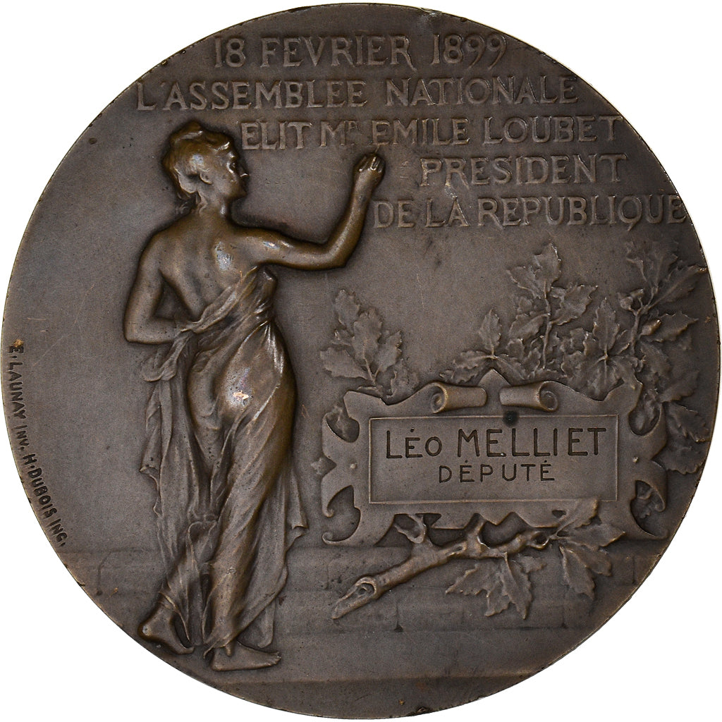 France, Medal, L'Assemblée Nationale élit Mr Emile Loubet Président