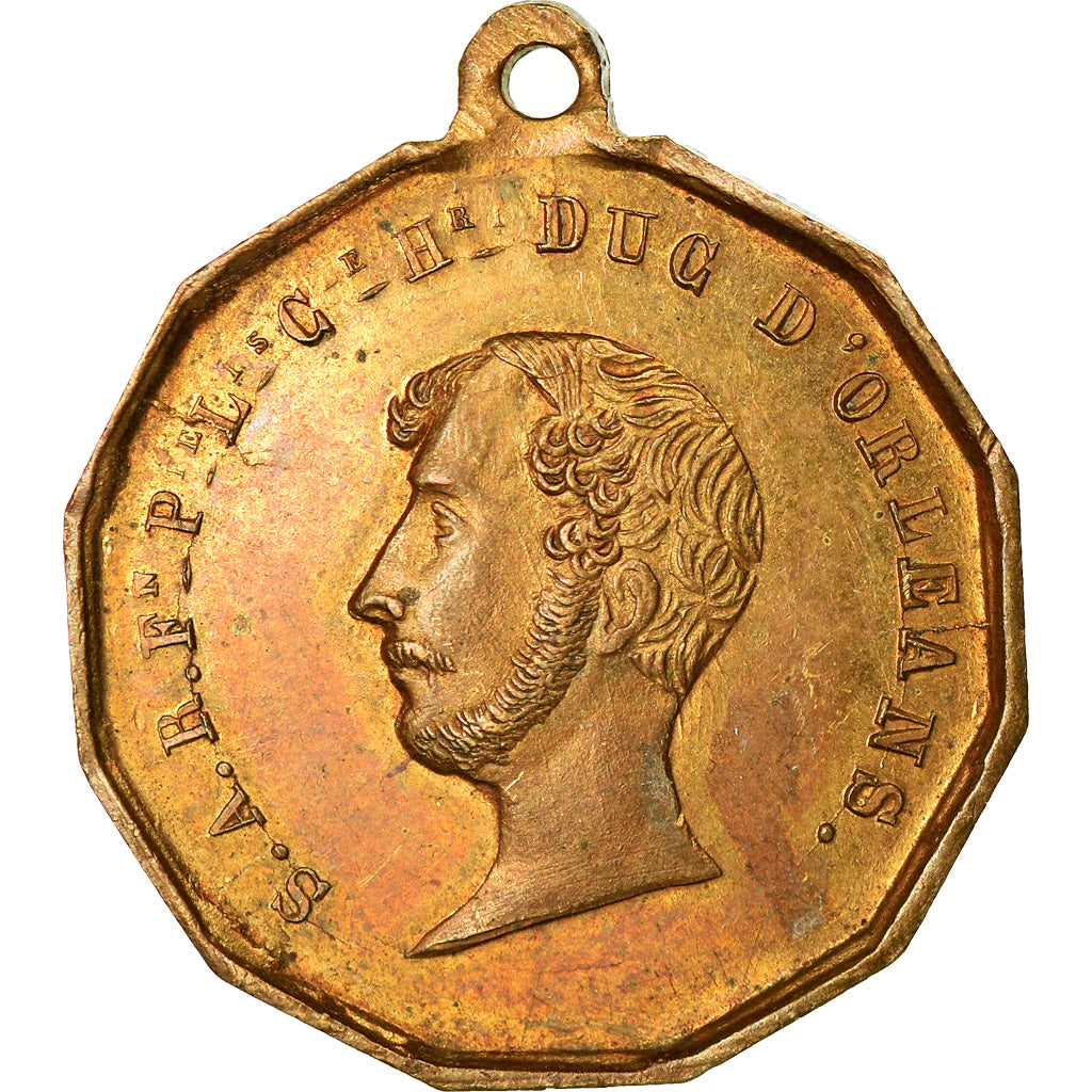 France, Medal, Souvenir de la Mort du Duc Ferdinand-Philippe d'Orléans, 1843