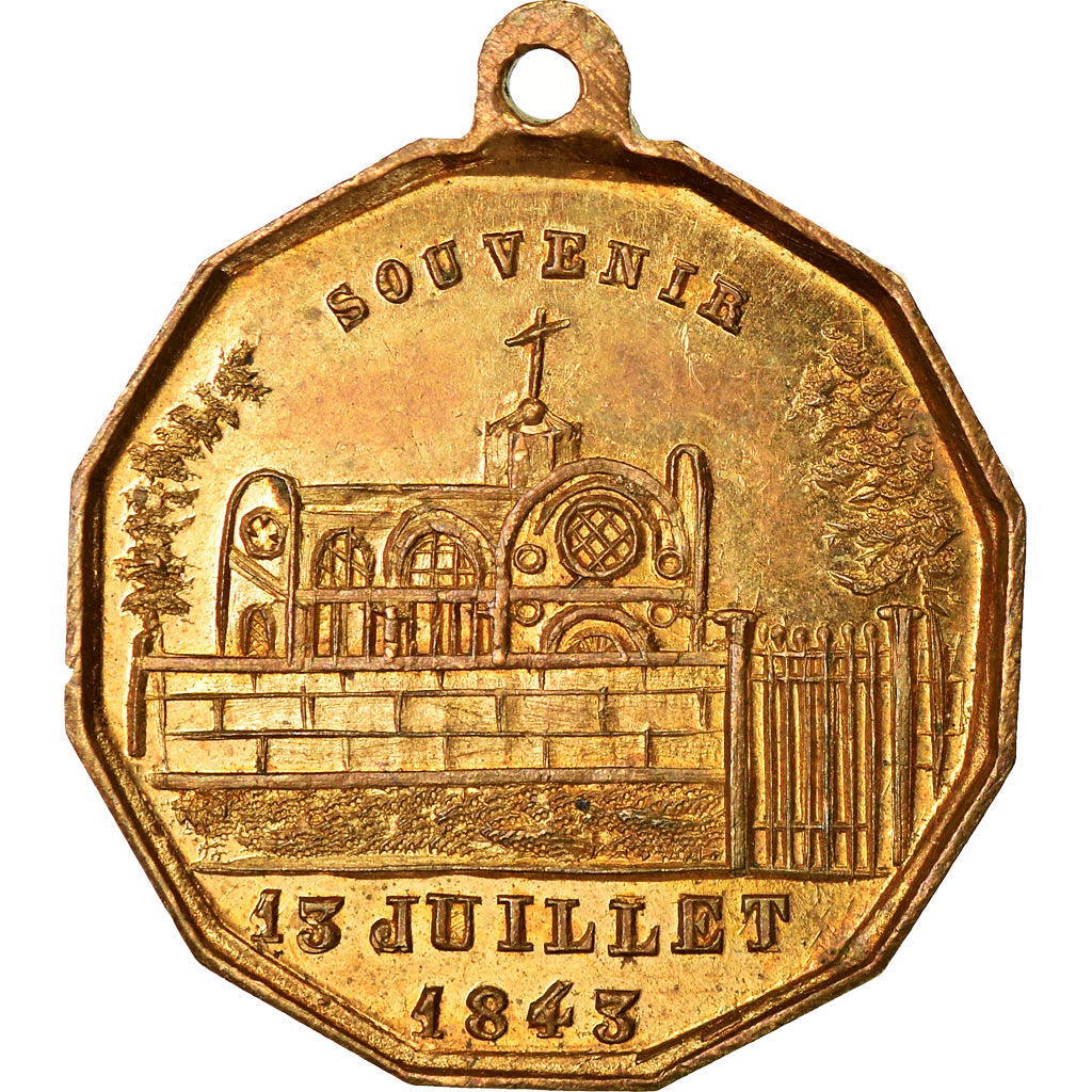 France, Medal, Souvenir de la Mort du Duc Ferdinand-Philippe d'Orléans, 1843