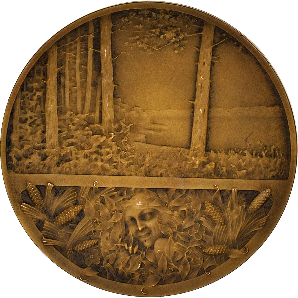 Francia, medalla, Société Française des Amis des Arbres, Eaux et Forêt