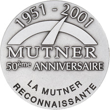 Francia, medaglia, Mutualité, MUTNER, 50ème Anniversaire, Arras, 2001, SPL