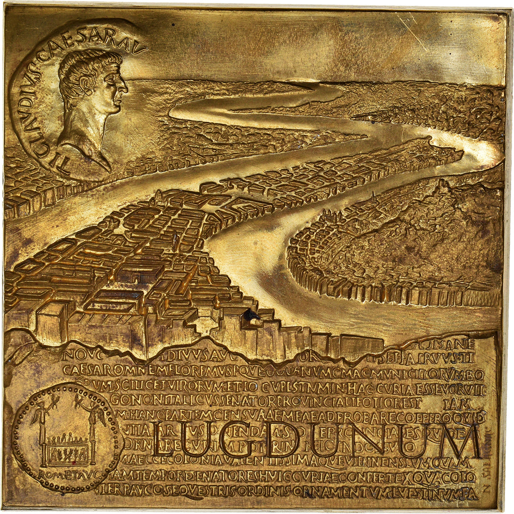 Francia, medalla, Lugdunum, Ville de Lyon, Geography, Salagnac, MBC+, Bronce